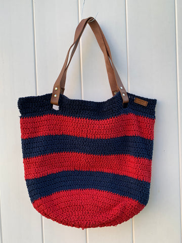Handmade crochet shoulder handbag