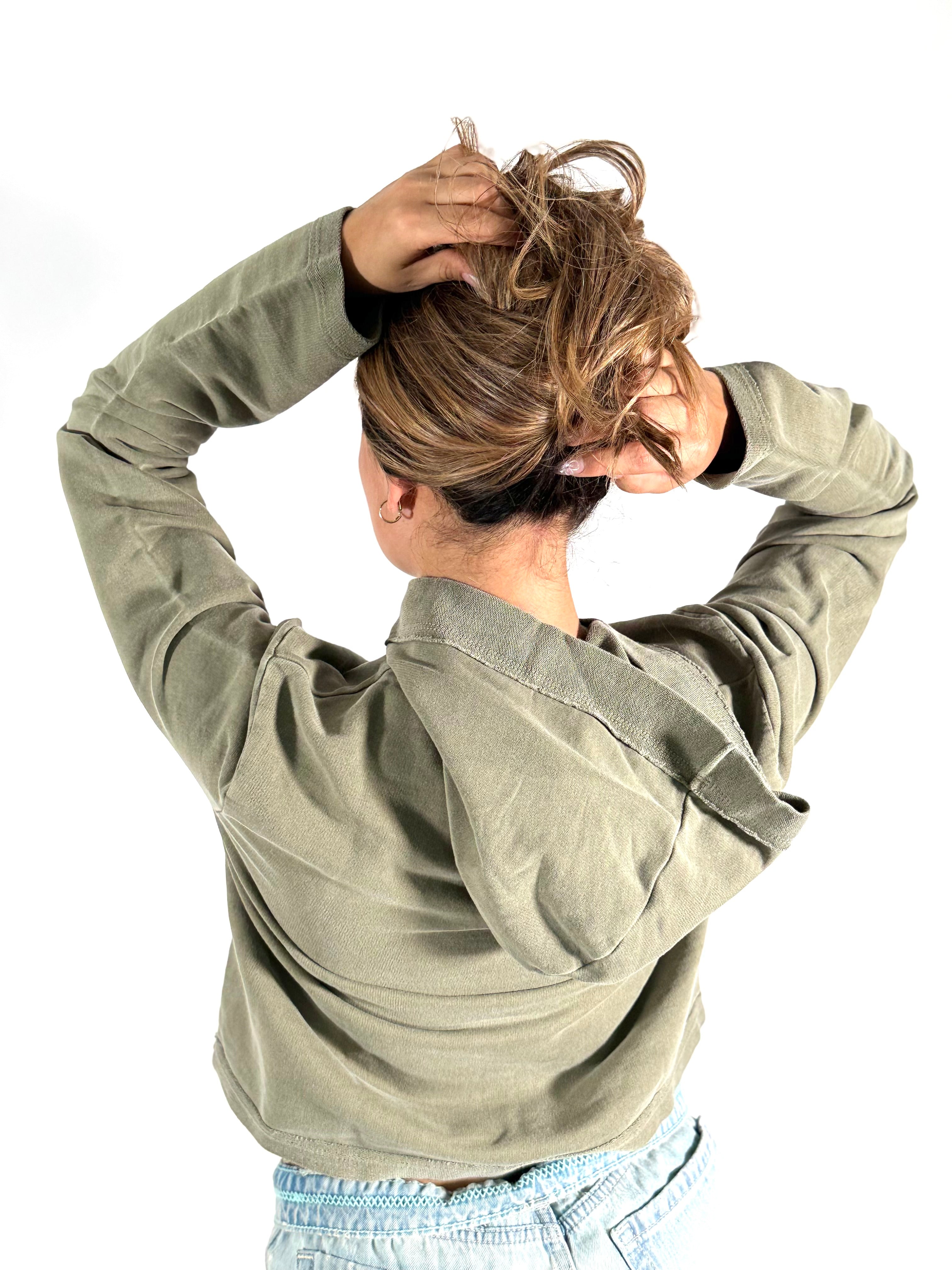Women's Organic Cotton Cropped Hoodie