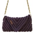 Handmade knitted crossbody handbag