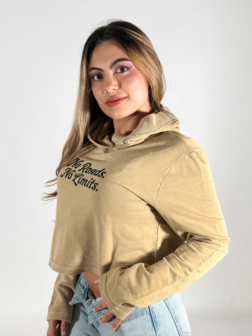 Women's Organic Cotton Cropped Hoodie