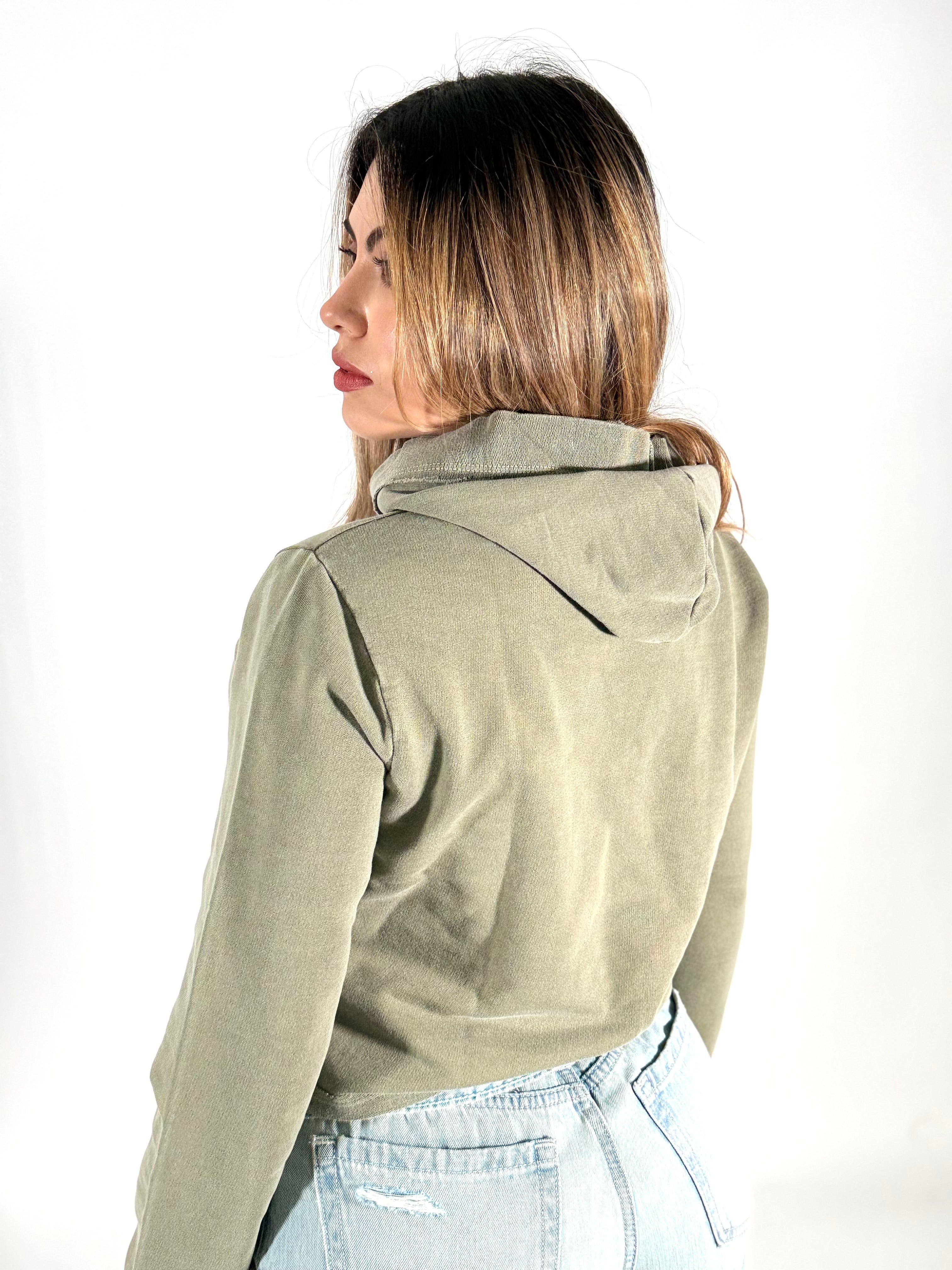 Women's Organic Cotton Cropped Hoodie