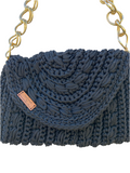 Handmade knitted crossbody handbag