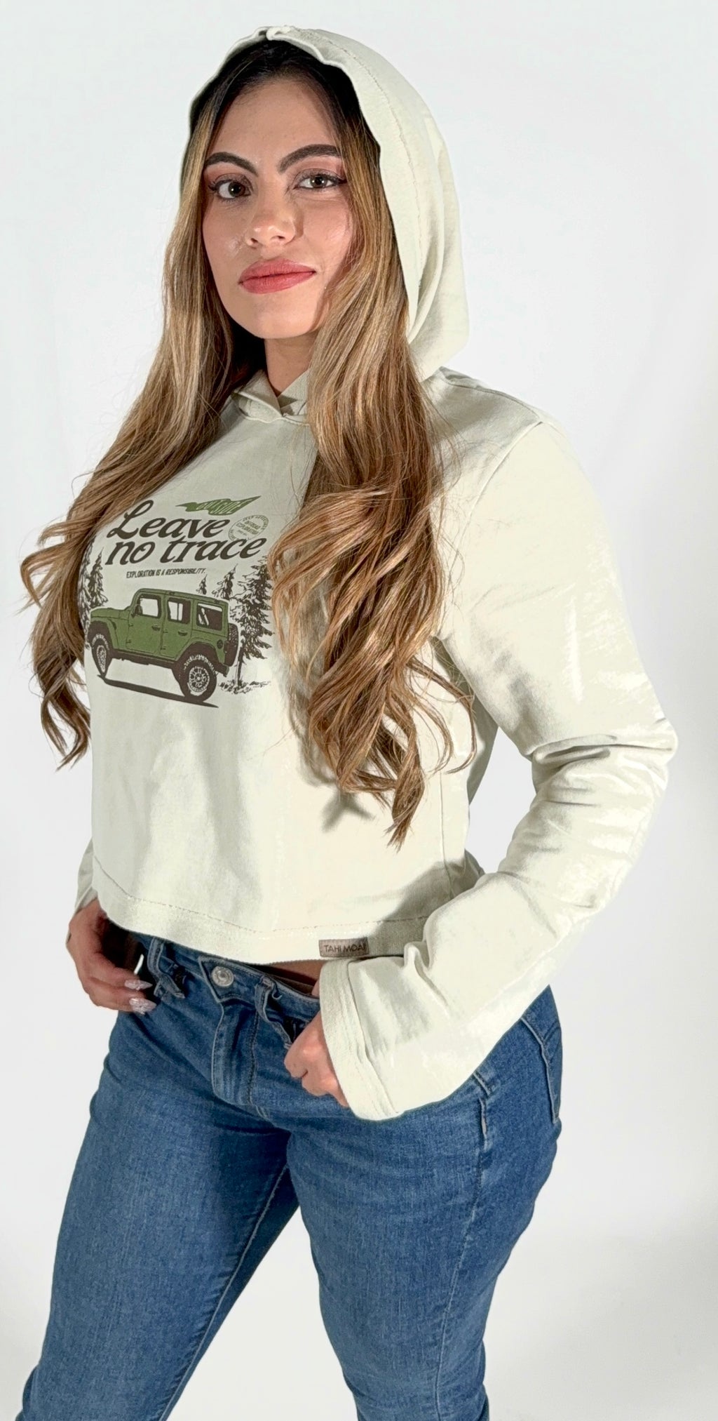 Women's Organic Cotton Cropped Hoodie
