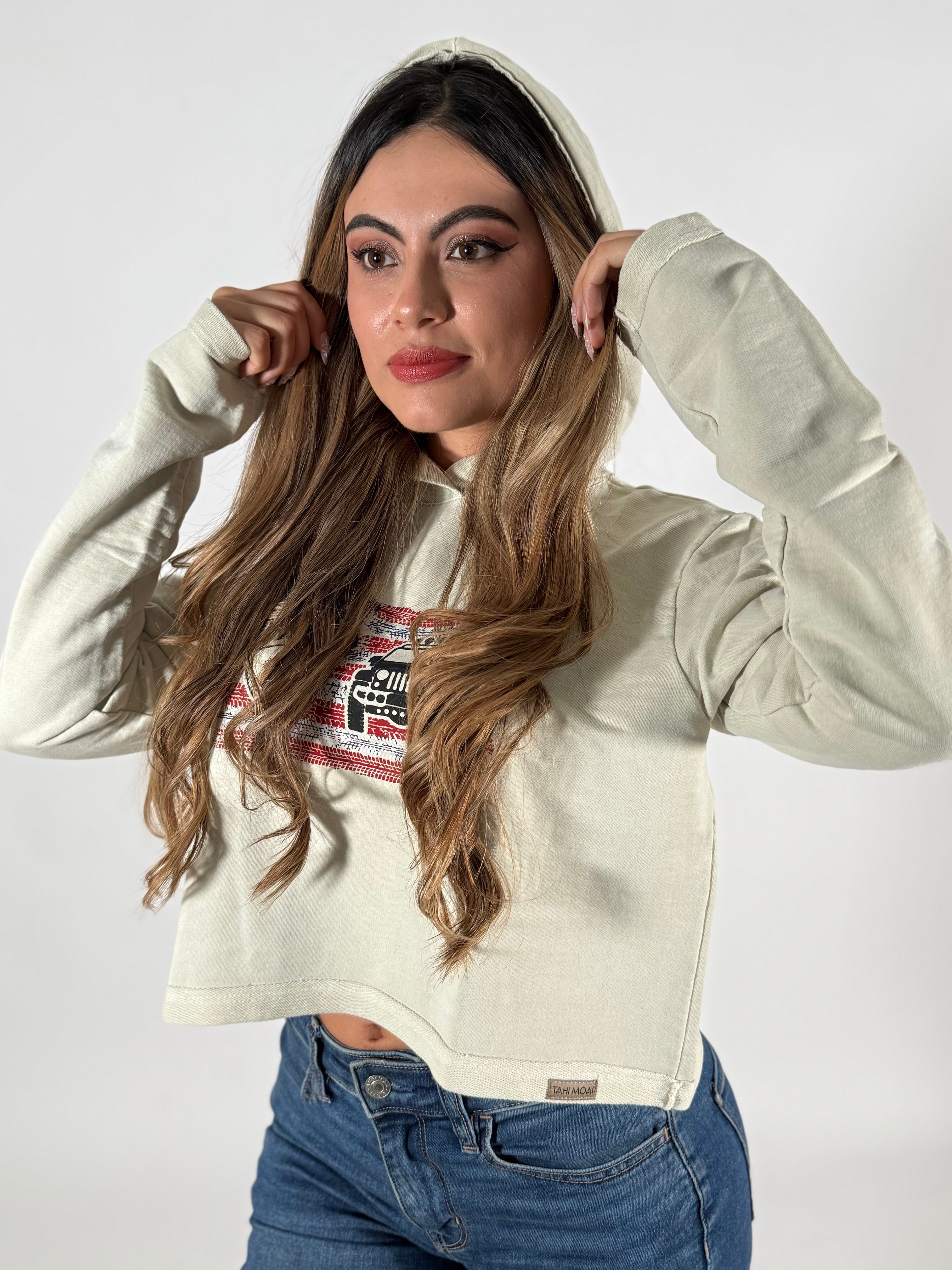 Women's Organic Cotton Cropped Hoodie