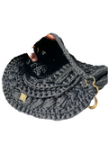 Handmade knitted crossbody handbag