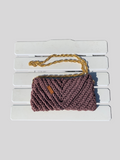 Handmade knitted crossbody handbag