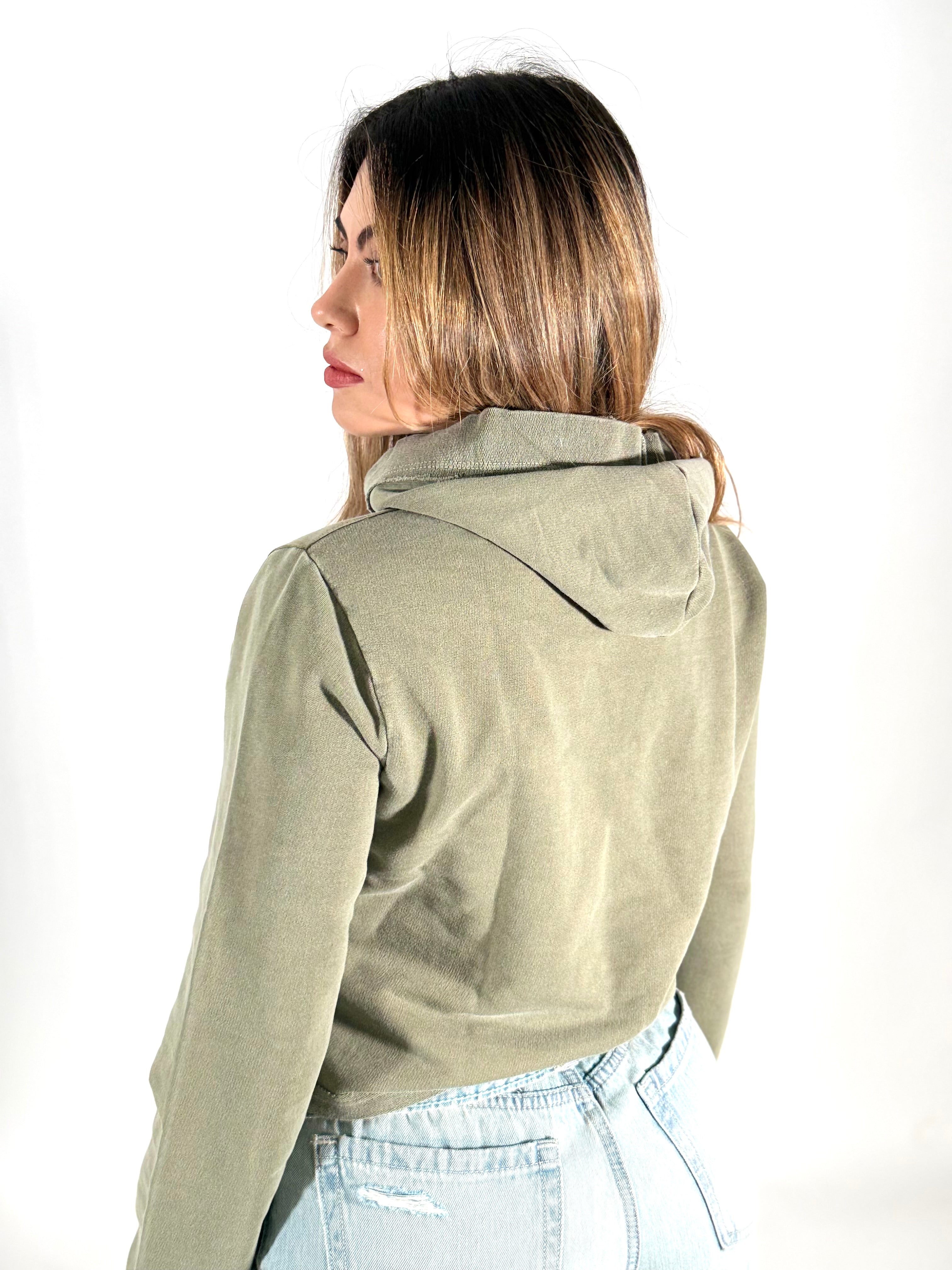 Women's Organic Cotton Cropped Hoodie