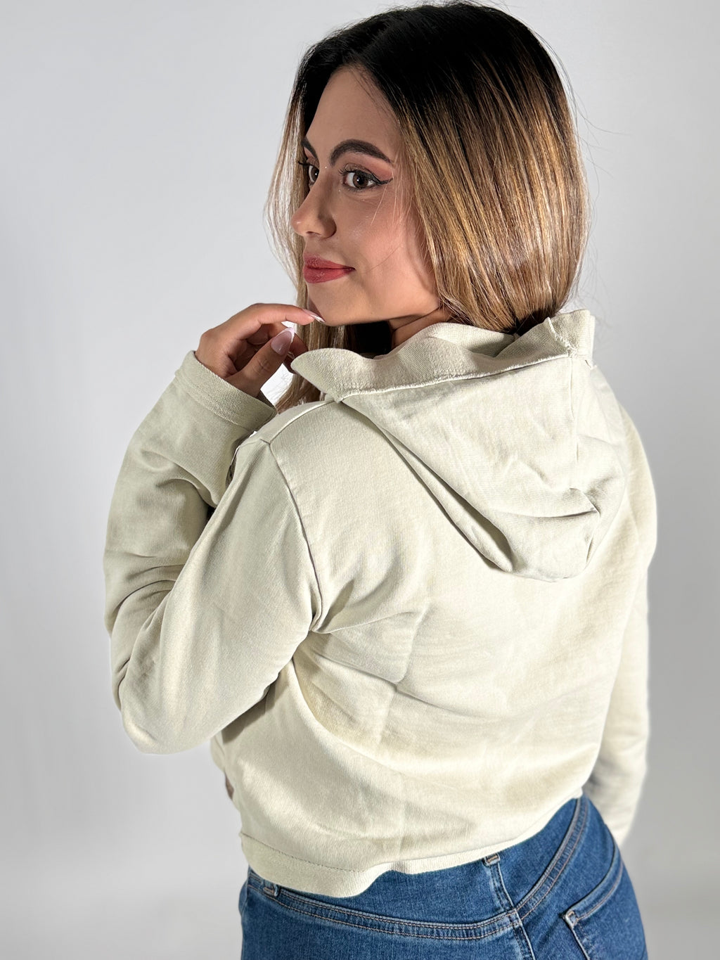 Women's Organic Cotton Cropped Hoodie