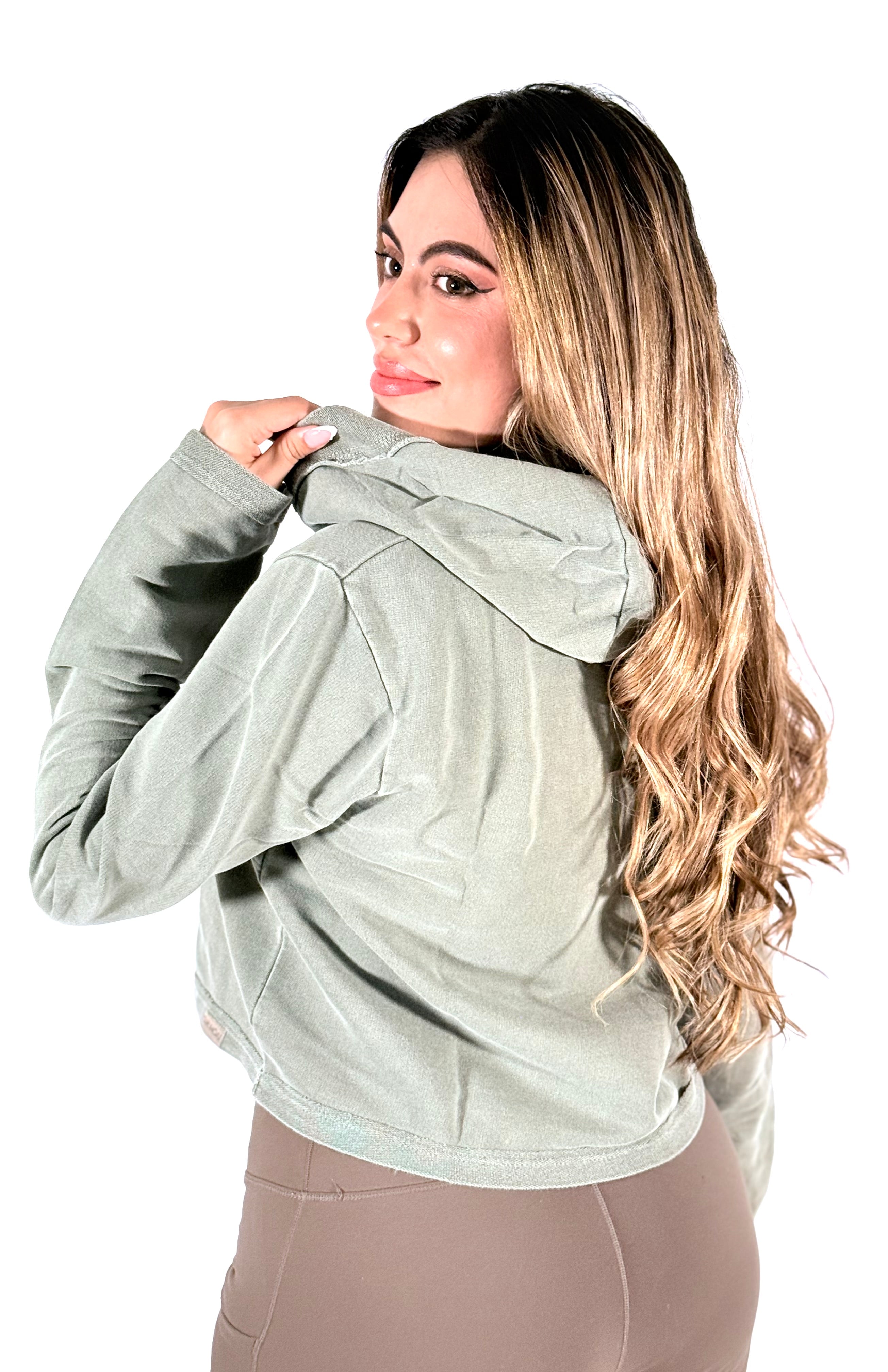Women's Organic Cotton Cropped Hoodie