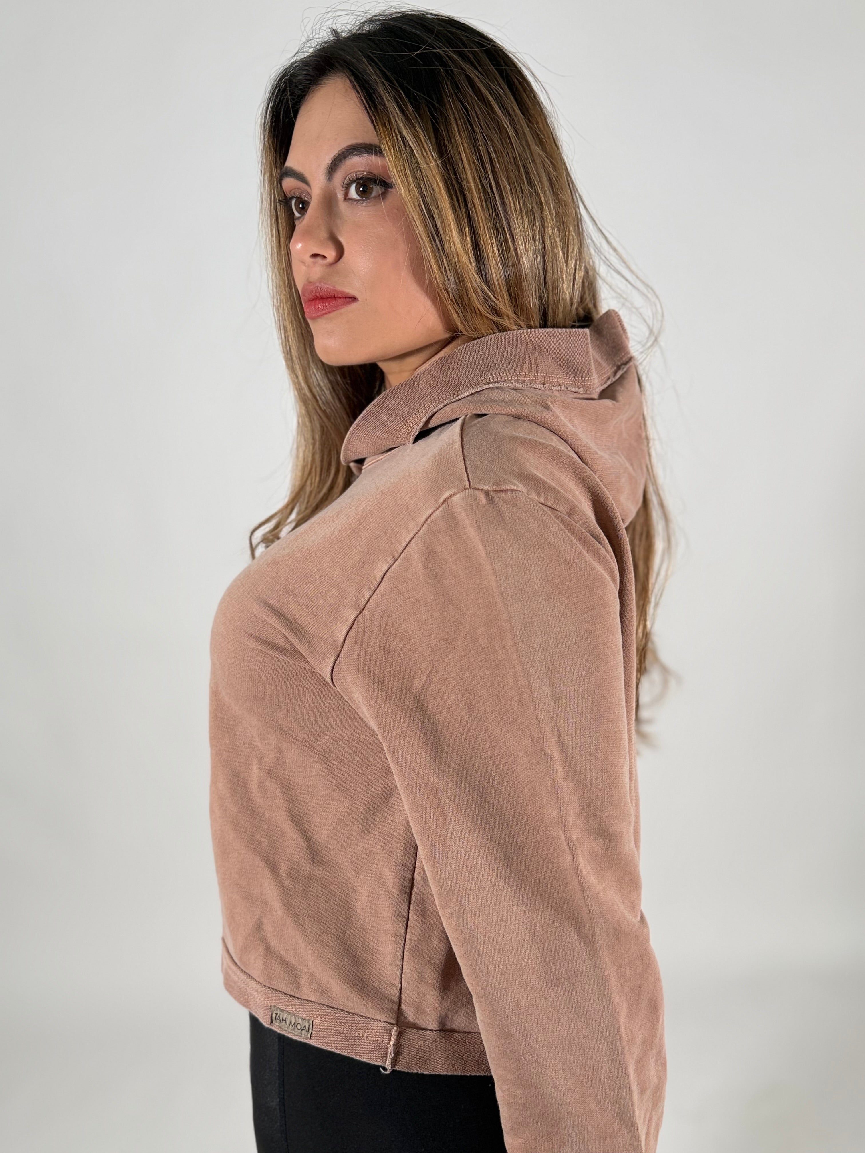 Women's Organic Cotton Cropped Hoodie