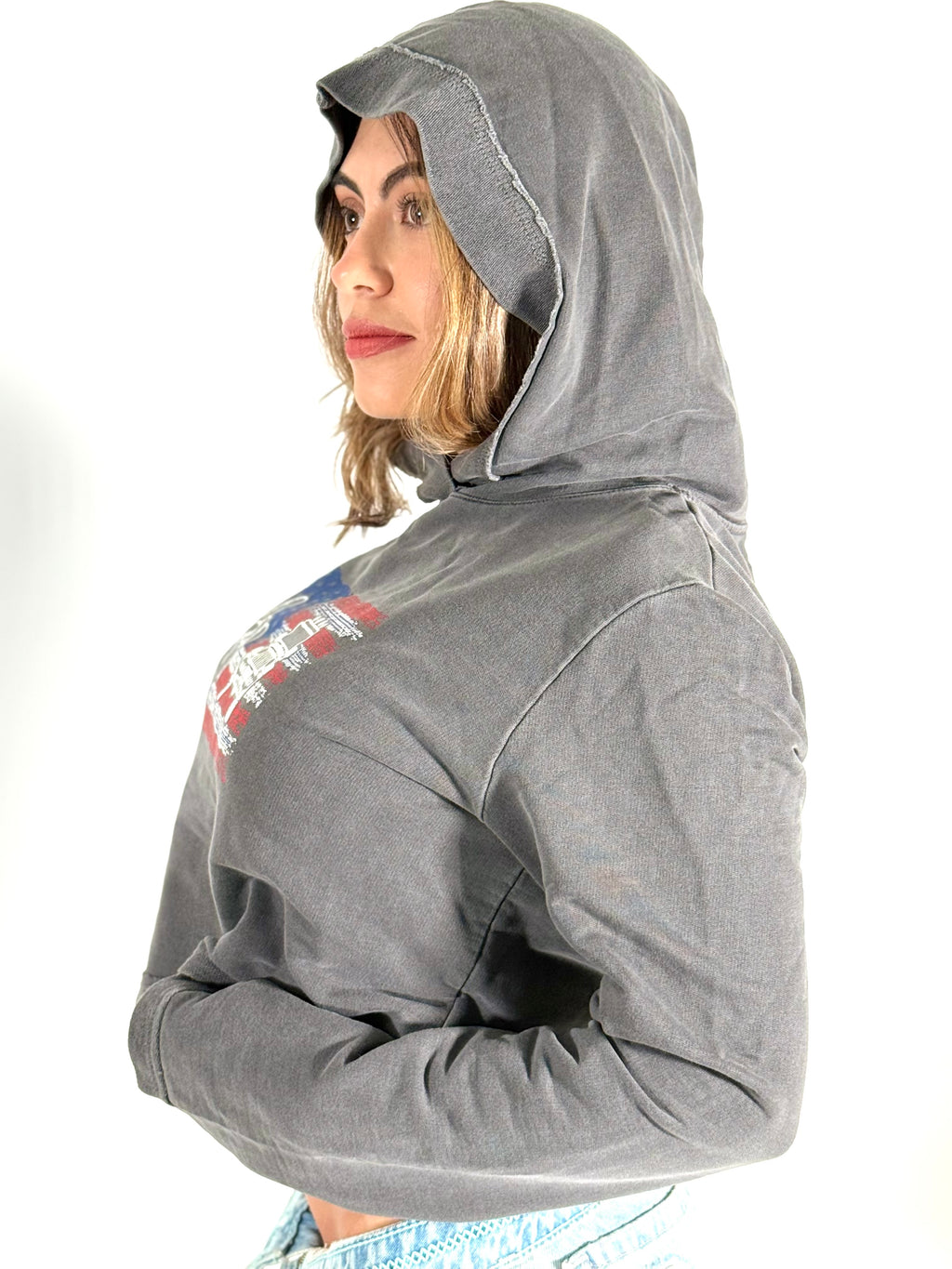 Women's Organic Cotton Cropped Hoodie