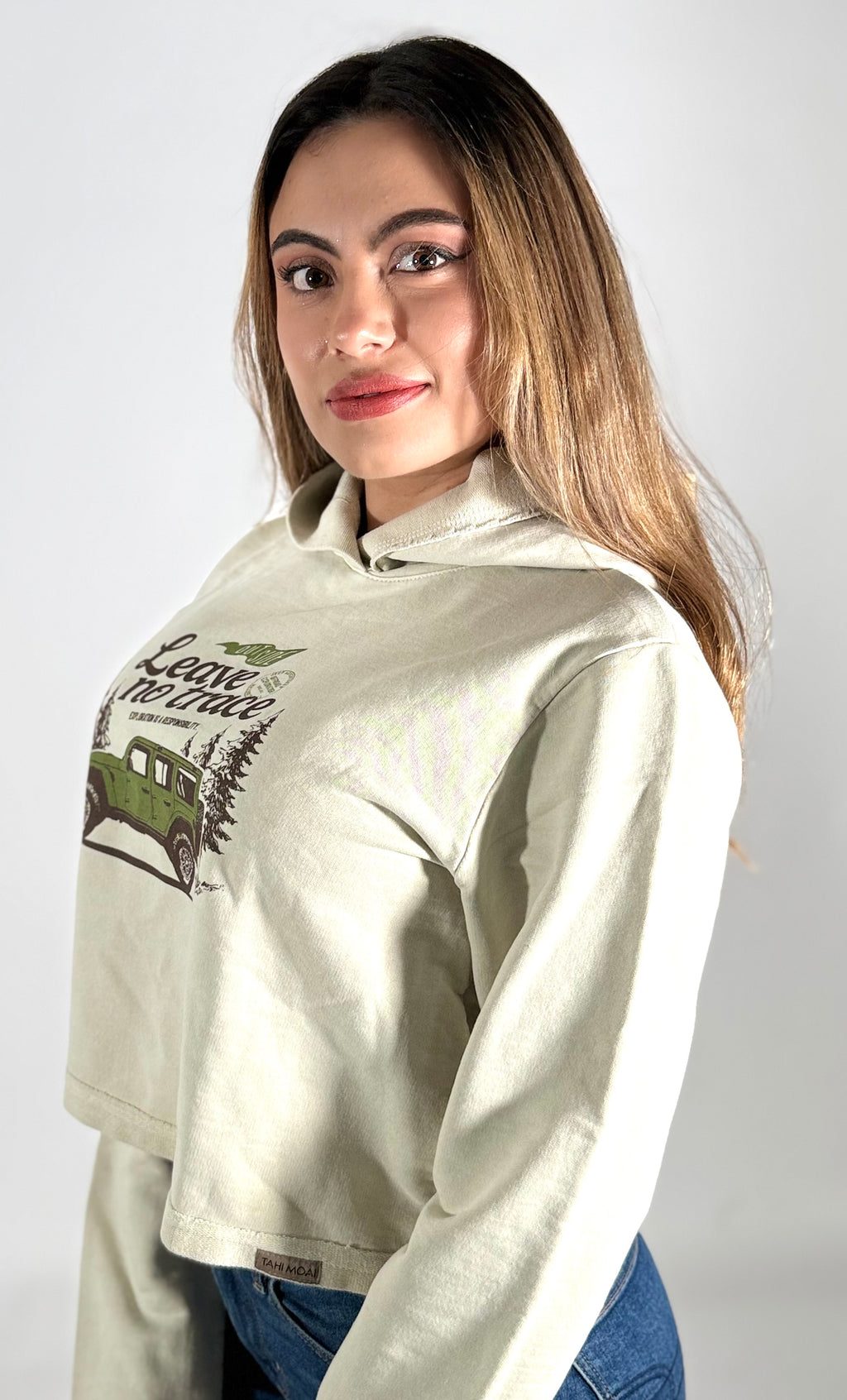 Women's Organic Cotton Cropped Hoodie
