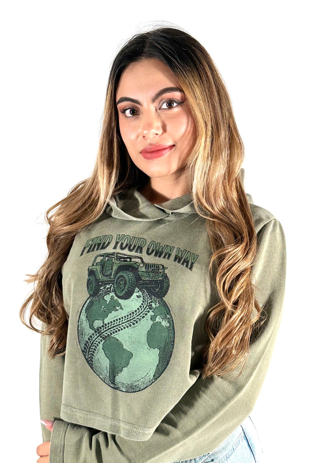 Women's Organic Cotton Cropped Hoodie
