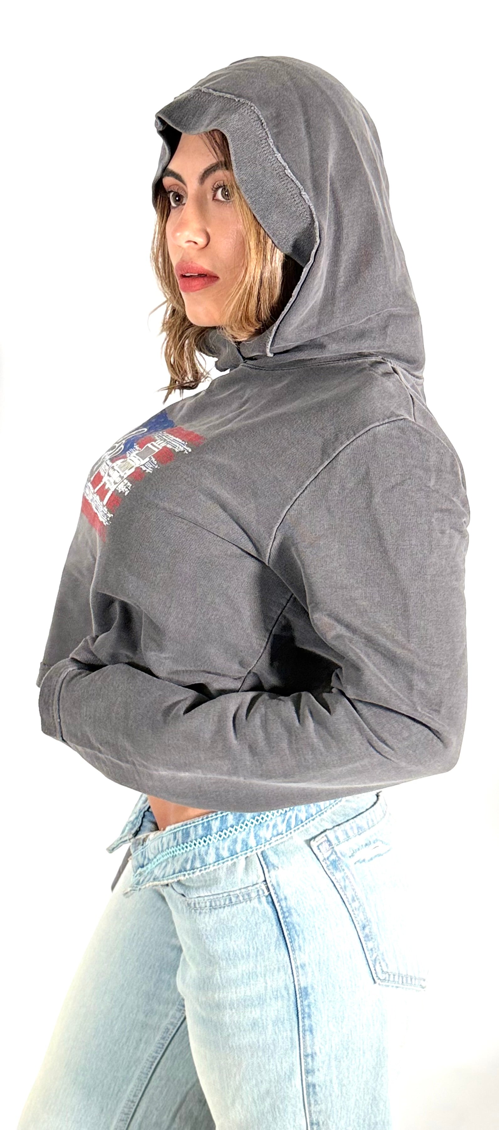 Women's Organic Cotton Cropped Hoodie
