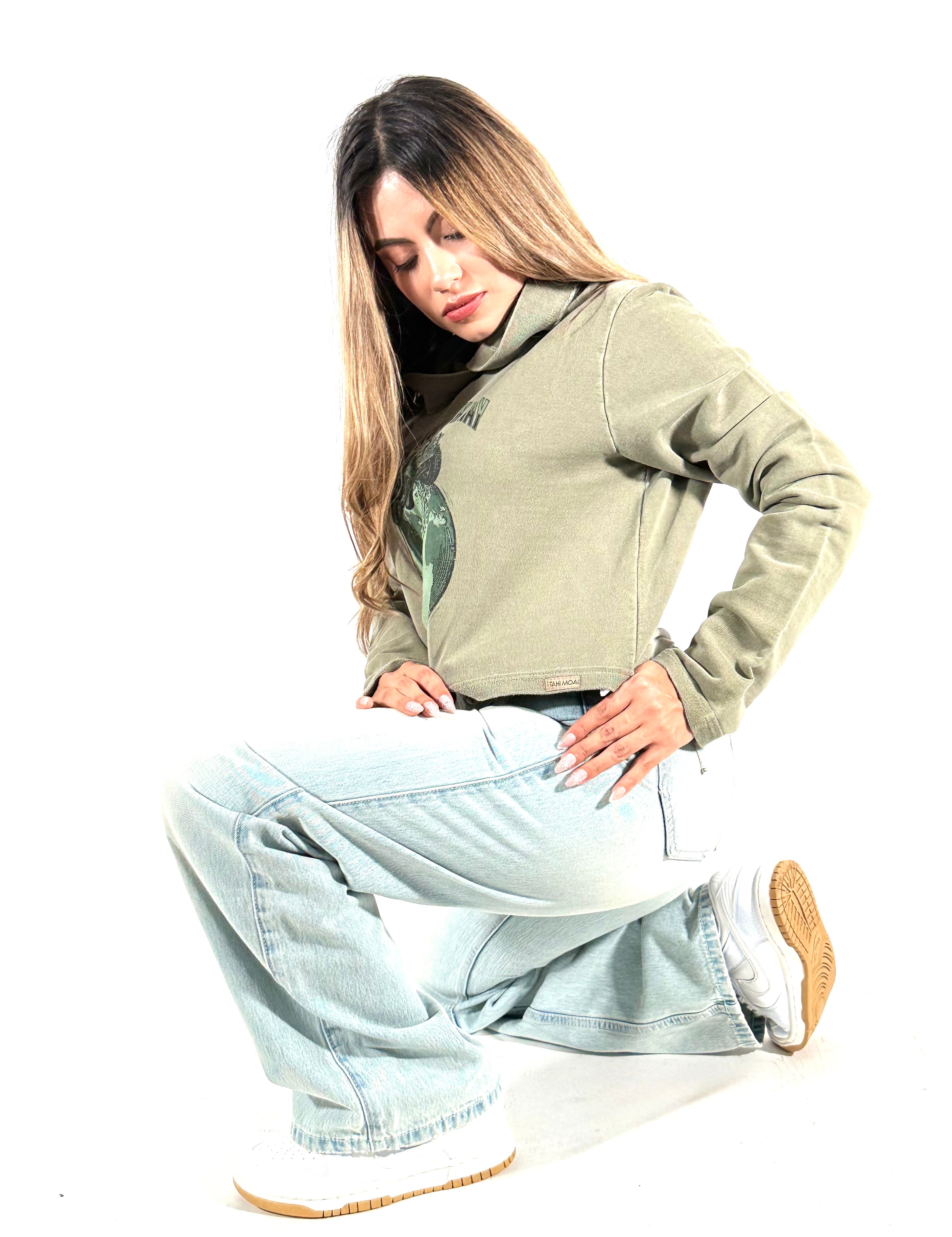 Women's Organic Cotton Cropped Hoodie