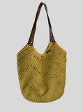 Handmade knitted handbag