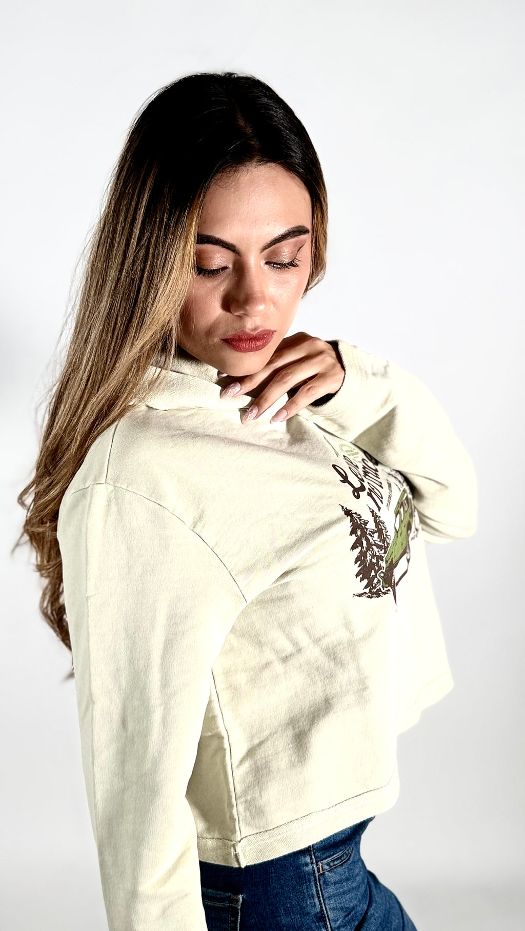 Women's Organic Cotton Cropped Hoodie