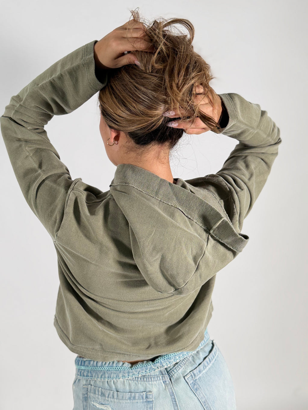Women's Organic Cotton Cropped Hoodie