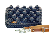 Handmade knitted crossbody handbag