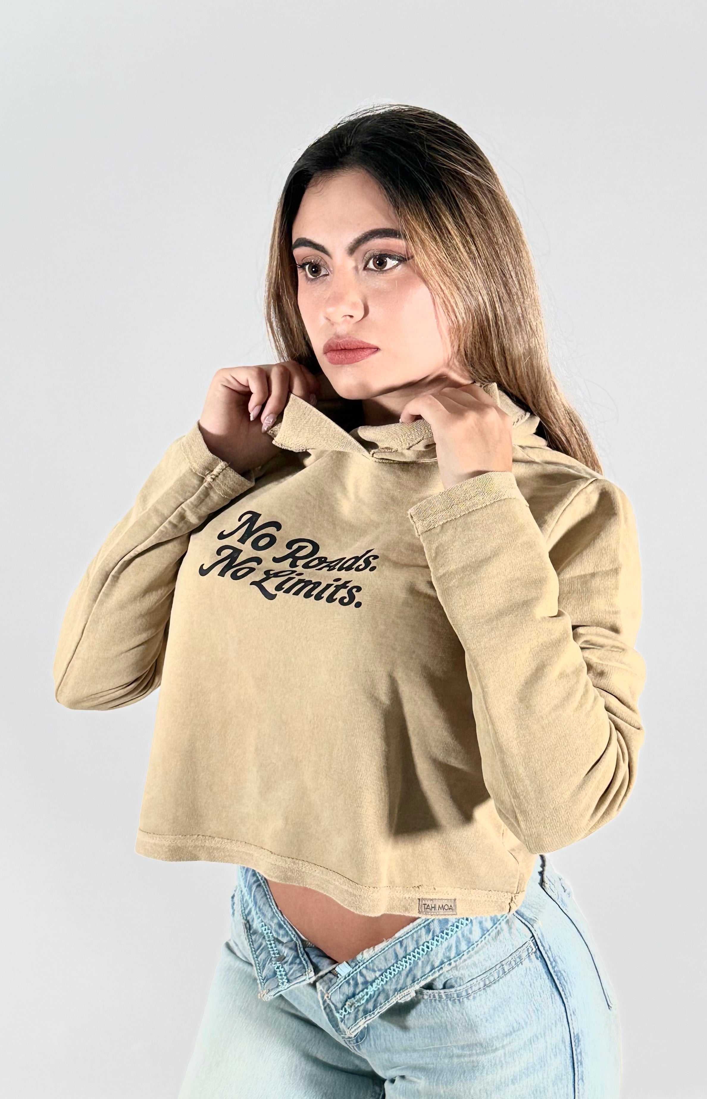 Women's Organic Cotton Cropped Hoodie