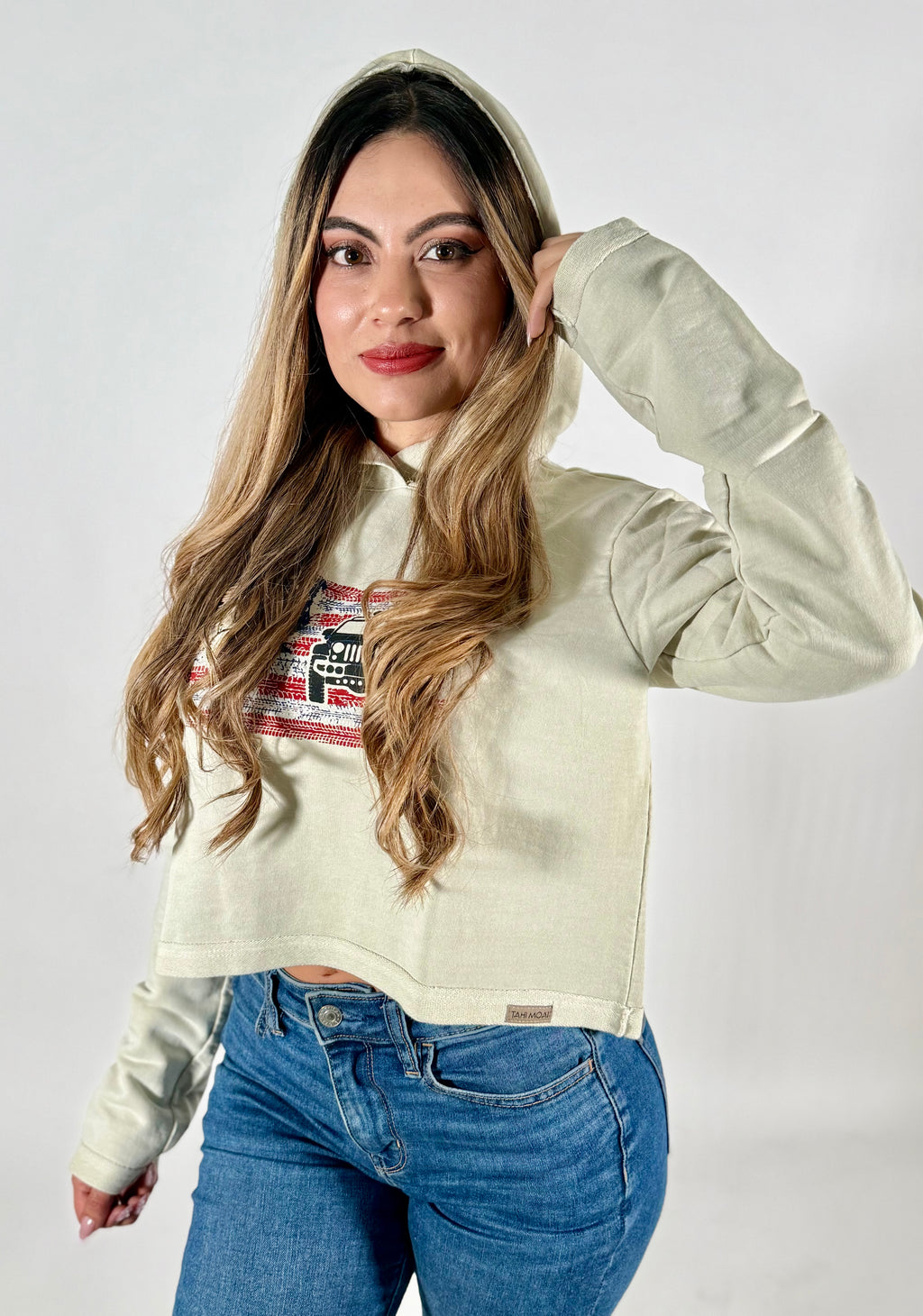 Women's Organic Cotton Cropped Hoodie