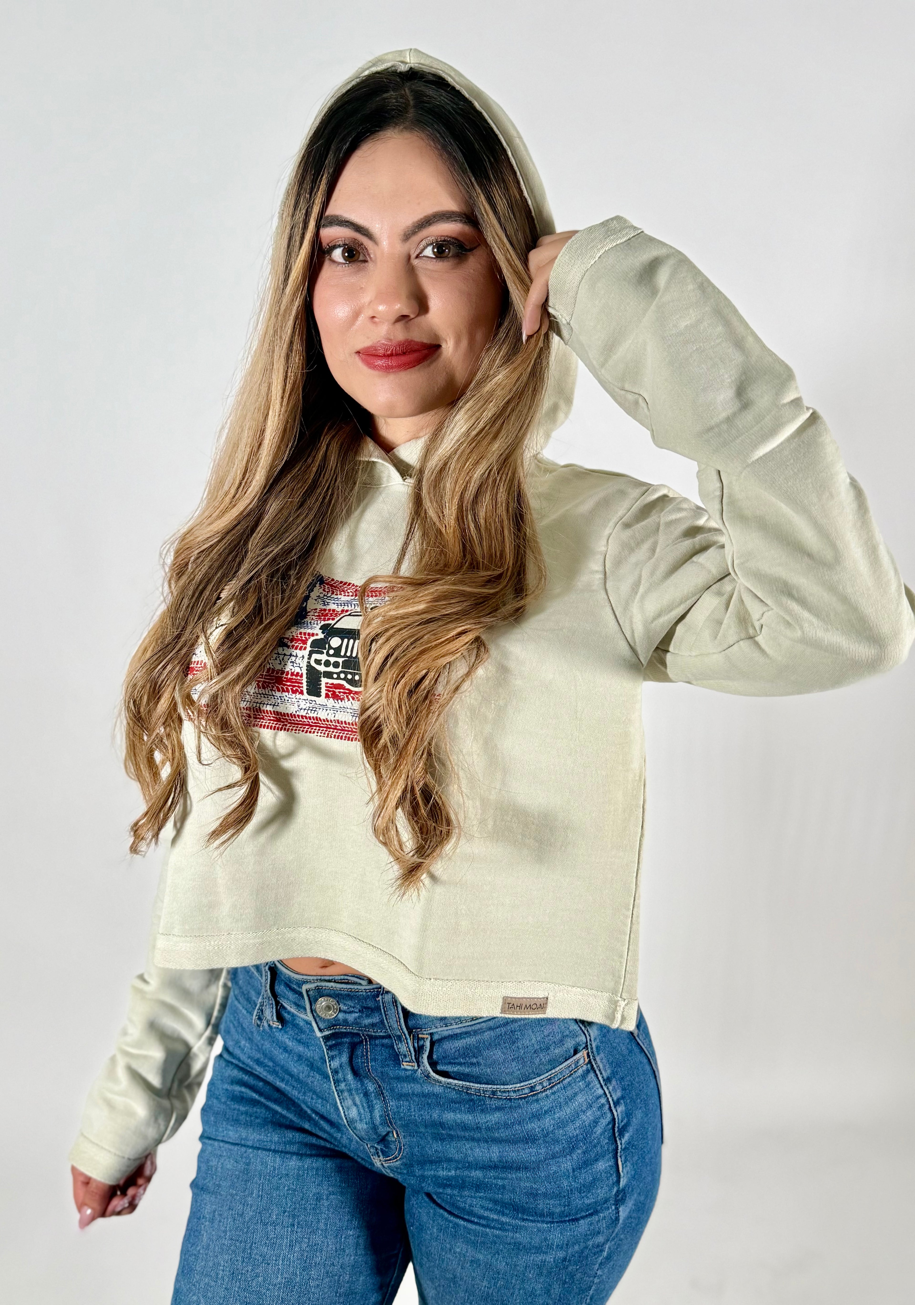 Women's Organic Cotton Cropped Hoodie