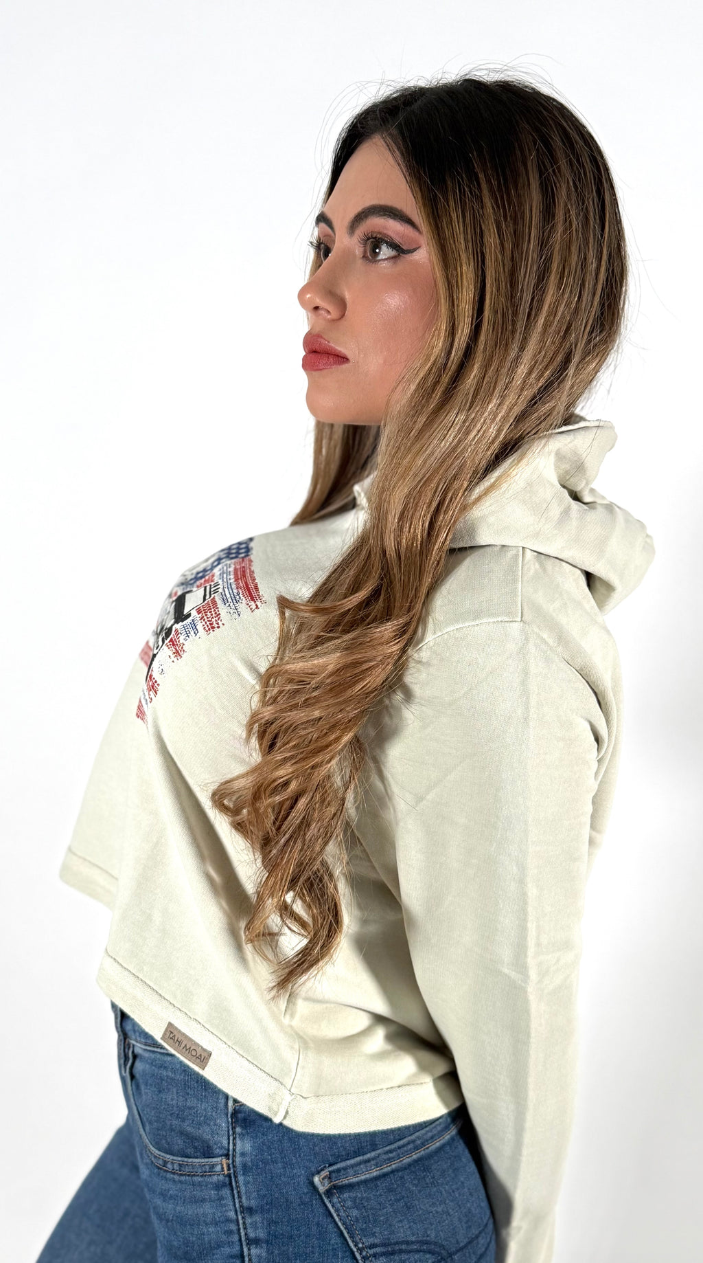 Women's Organic Cotton Cropped Hoodie