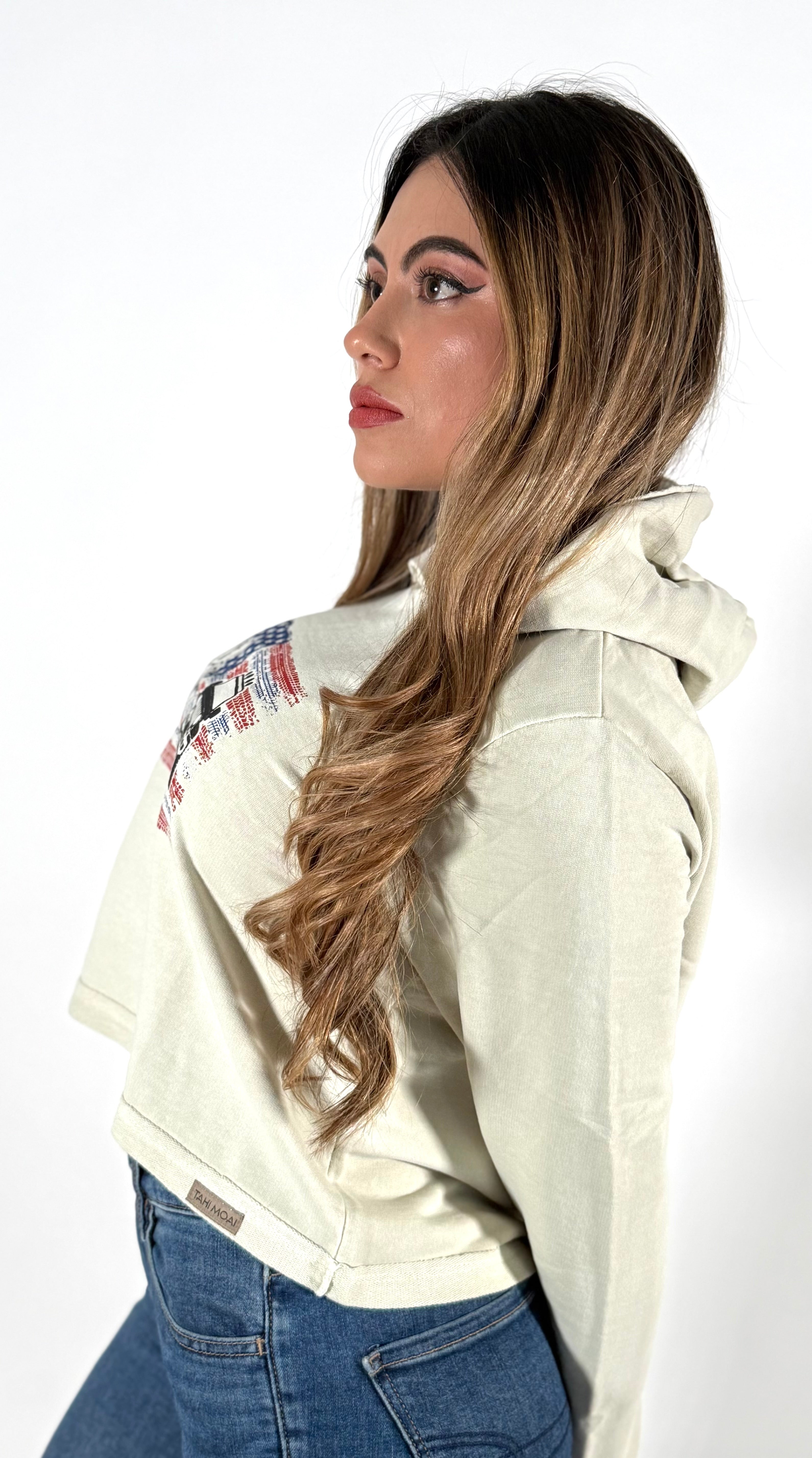 Women's Organic Cotton Cropped Hoodie
