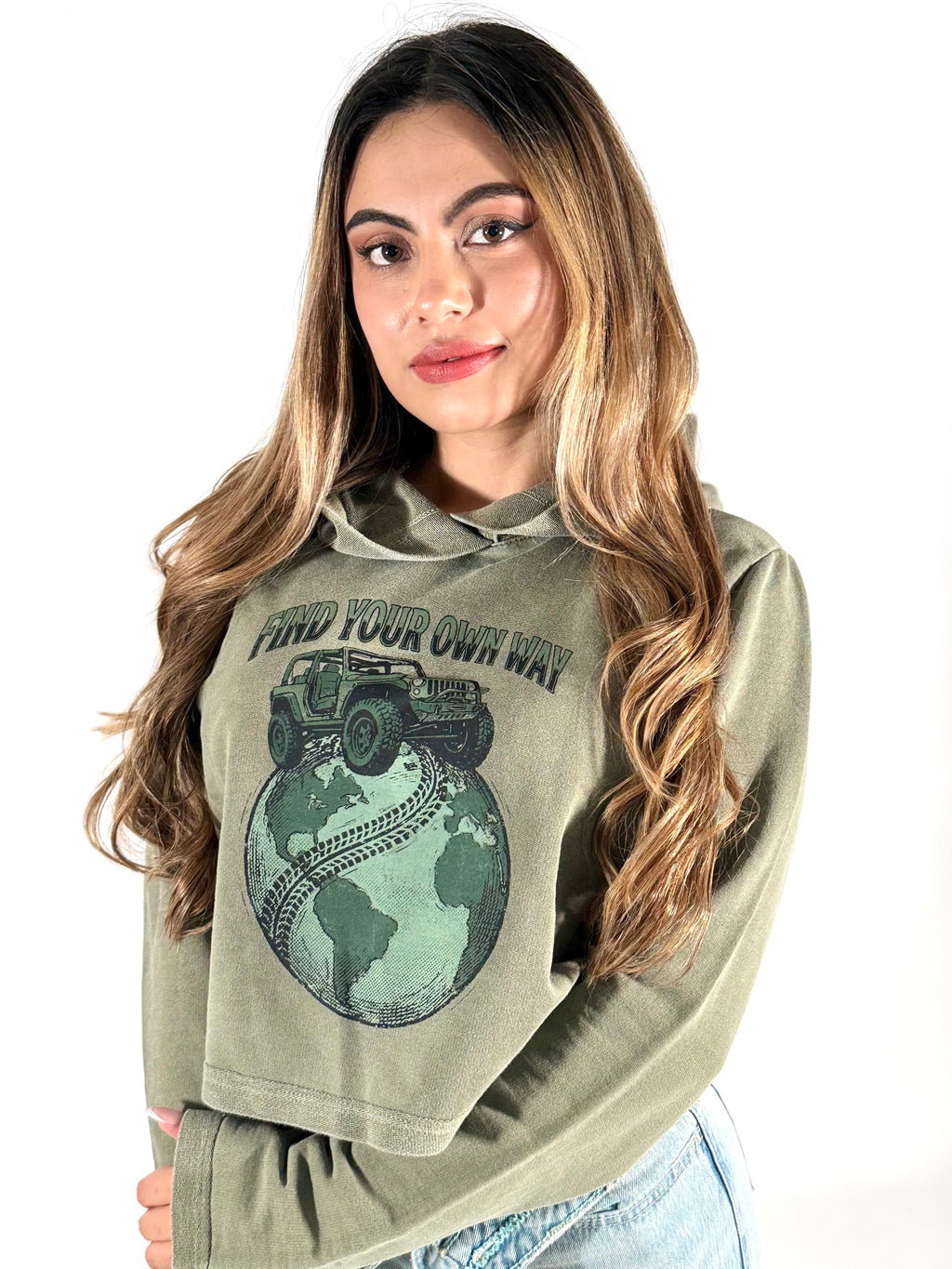Women's Organic Cotton Cropped Hoodie