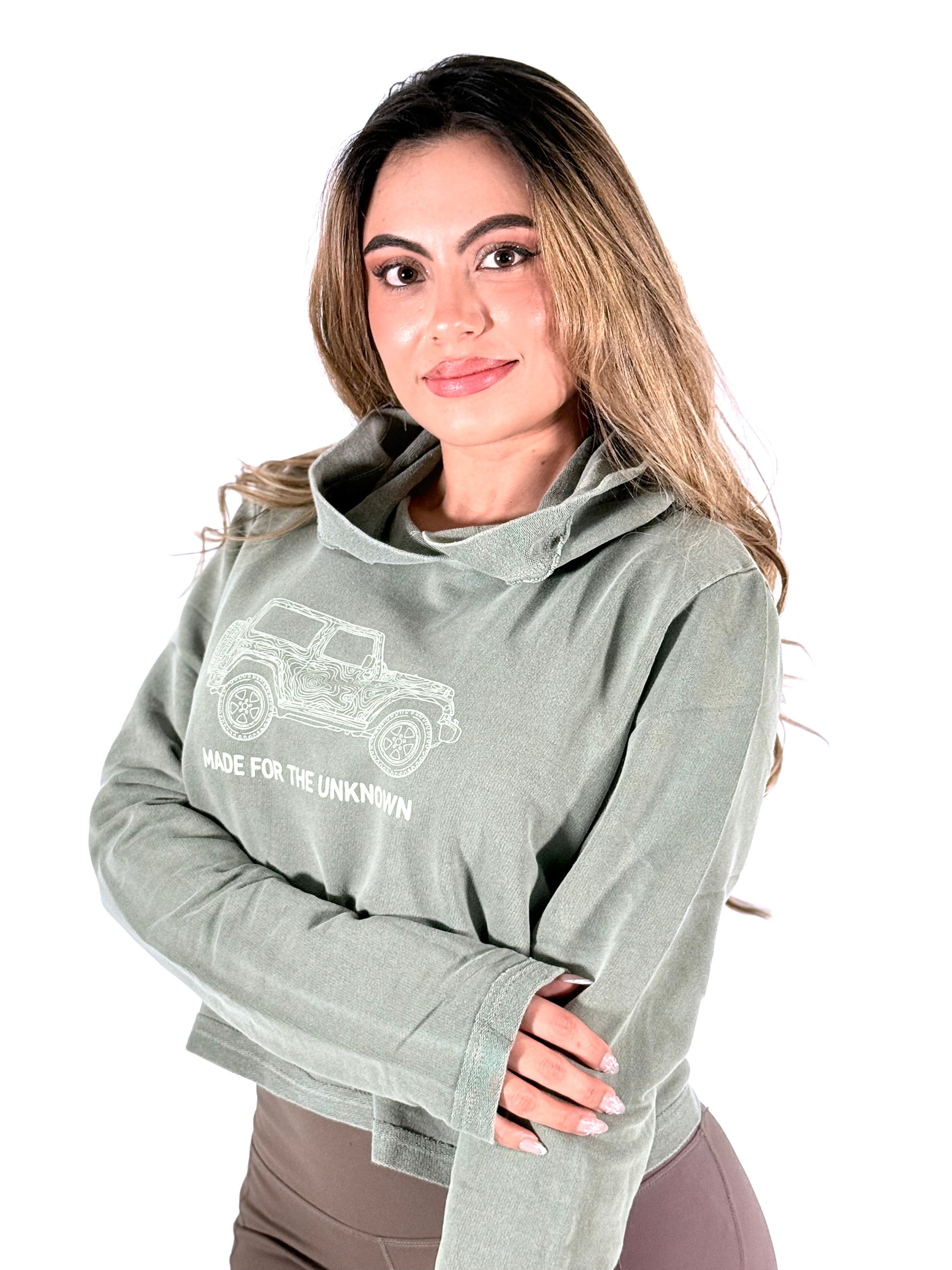 Women's Organic Cotton Cropped Hoodie
