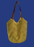 Handmade knitted handbag