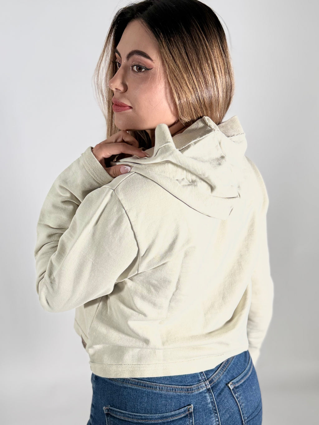 Women's Organic Cotton Cropped Hoodie