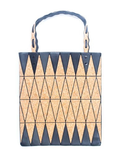 Cork Geometric Tote