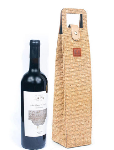 Eco-friendly natural cork wine bag