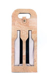 Dual-Bottle Cork Wine Carrier