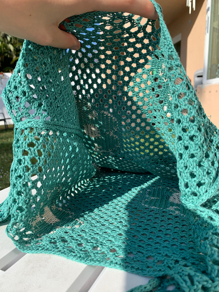 Handmade knitted backpack / handbag – Tahi Moai