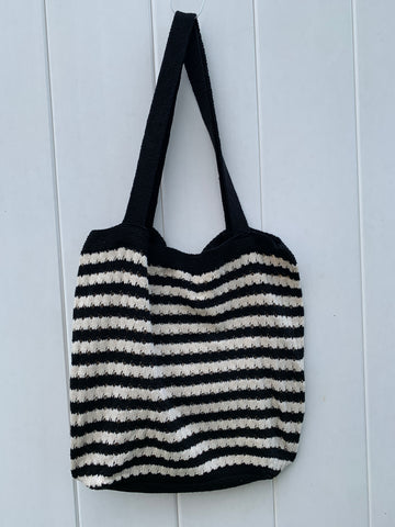 Handmade knitted handbag