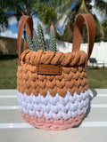 Handmade crochet baskets