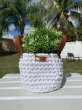 Handmade crochet baskets