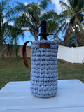 Handmade crochet bottle baskets