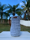 Handmade crochet bottle baskets