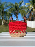 Handmade crochet baskets