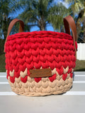 Handmade crochet baskets