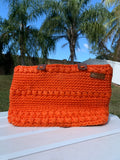 Handmade crochet handbag