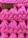 Handmade knitted crossbody handbag