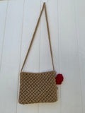 Handmade knitted crossbody handbag