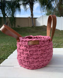 Handmade crochet baskets