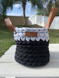 Handmade crochet baskets