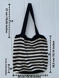 Handmade knitted handbag