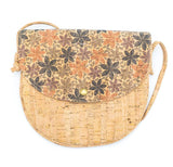 Natural cork crossbody bag